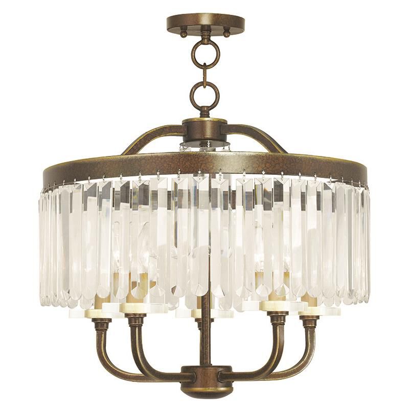 Ashton 20 Inch 5 Light Mini Chandelier by Livex Lighting